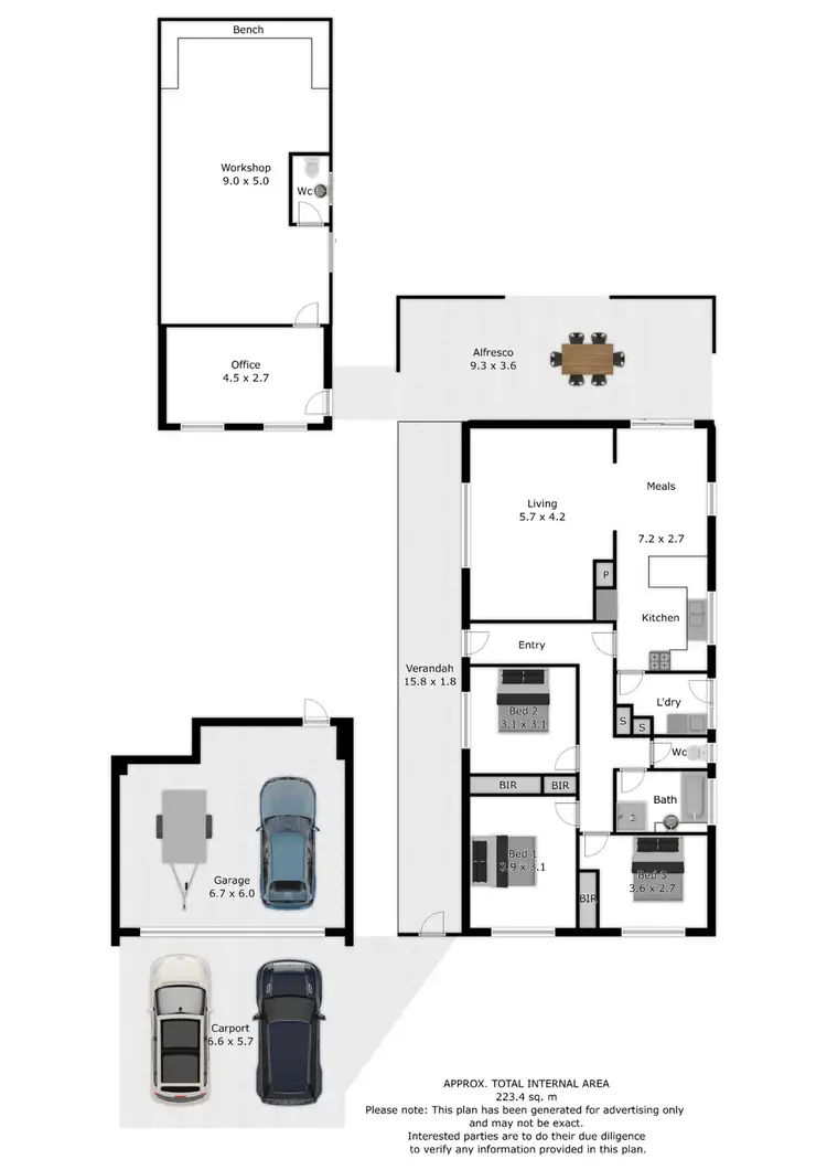 Floorplan of Homely house listing, 6 Lachlan Court, West Wodonga VIC 3690