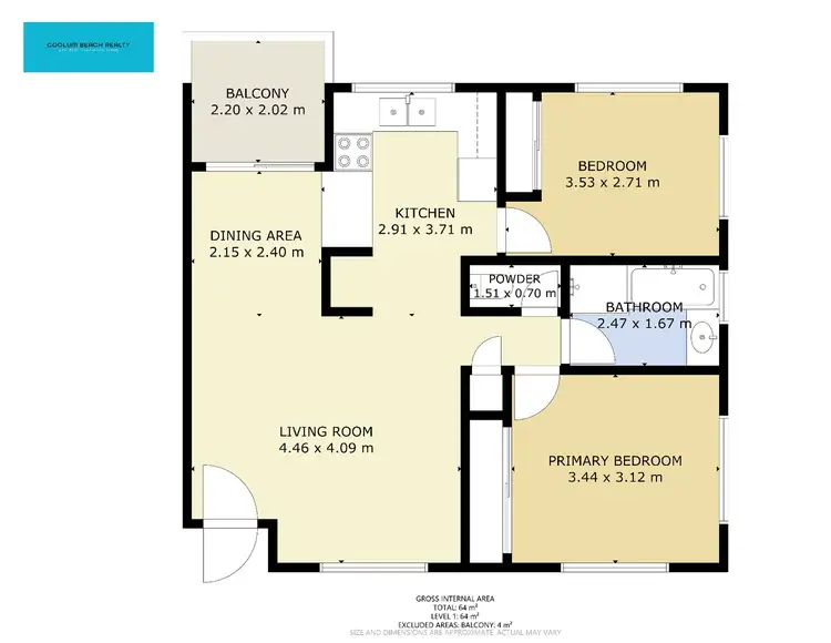 Floorplan of Homely unit listing, 6/6A Low Street, Yandina QLD 4561