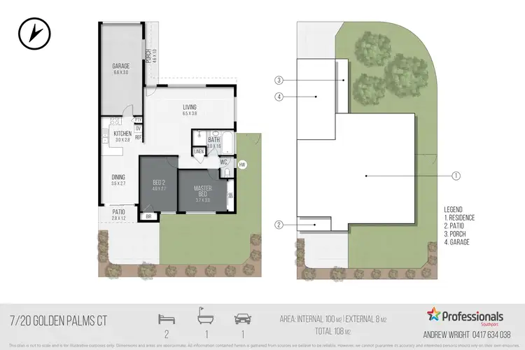 Floorplan of Homely villa listing, 7/20 Golden Palms Court, Ashmore QLD 4214
