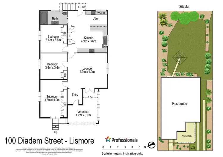 Floorplan of Homely house listing, 100 Diadem Street, Lismore NSW 2480