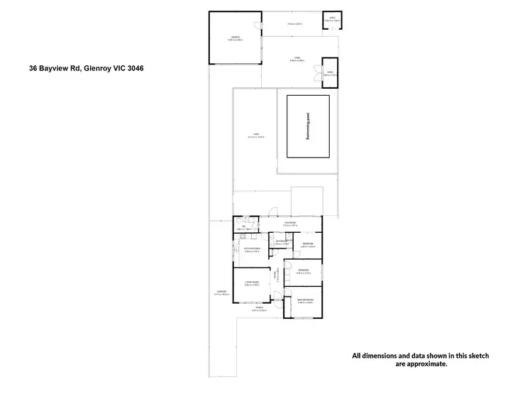 Floorplan of Homely house listing, 36 Bayview Road, Glenroy VIC 3046