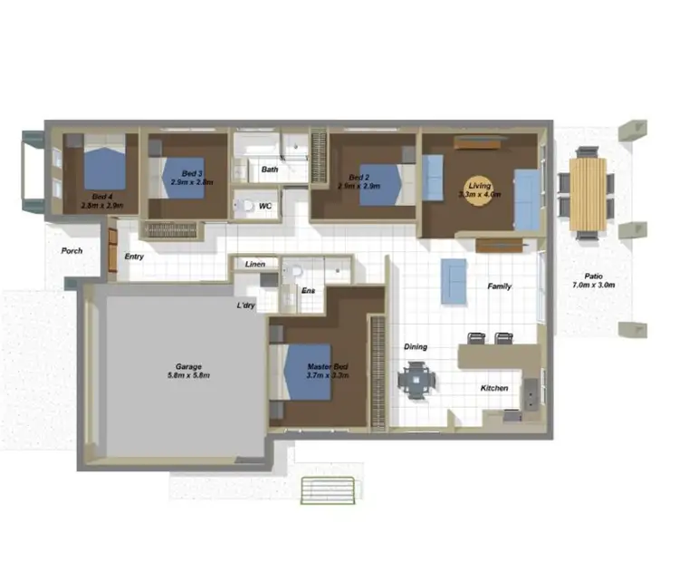 Floorplan of Homely house listing, 10 Innsbruck Way, Bahrs Scrub QLD 4207