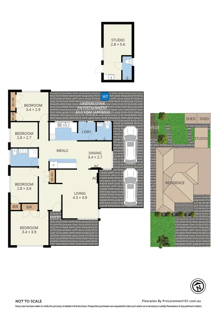 Floorplan of Homely house listing, 33 Shalimar Crescent, Dandenong North VIC 3175