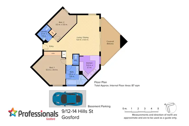 Floorplan of Homely apartment listing, 9/12-14 Hills Street, Gosford NSW 2250