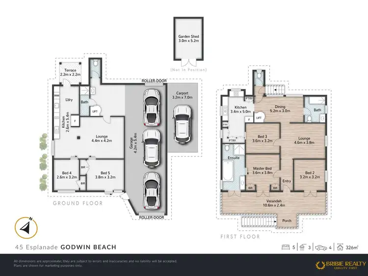 Floorplan of Homely house listing, 45 Esplanade, Godwin Beach QLD 4511
