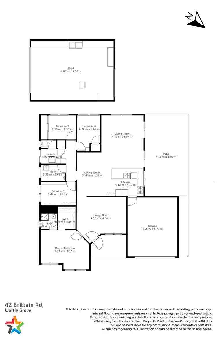 Floorplan of Homely house listing, 42 Brittain Road, Wattle Grove WA 6107