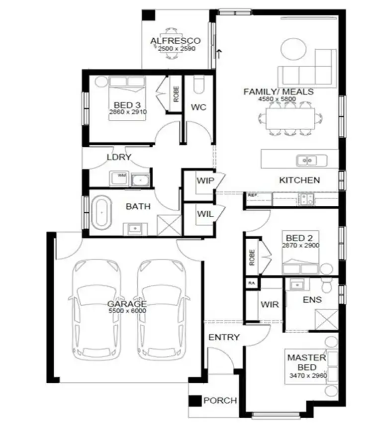 Floorplan of Homely other listing, Address available on request