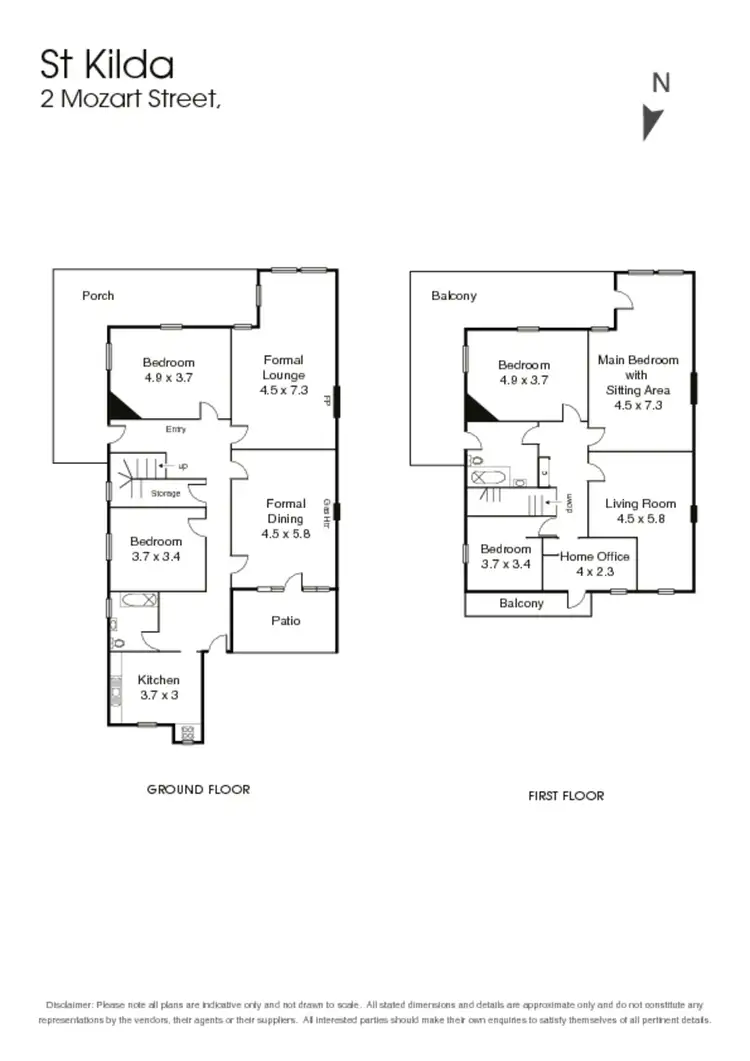 Floorplan of Homely house listing, 2 Mozart Street, St Kilda VIC 3182