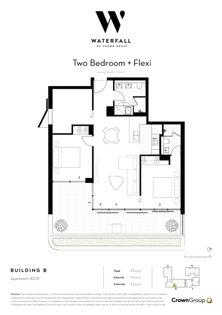 Floorplan of Homely apartment listing, 209B/18-20 O'Dea Avenue, Waterloo NSW 2017