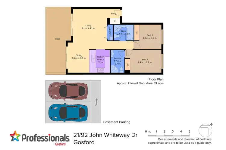 Floorplan of Homely apartment listing, 21/92 John Whiteway Drive, Gosford NSW 2250