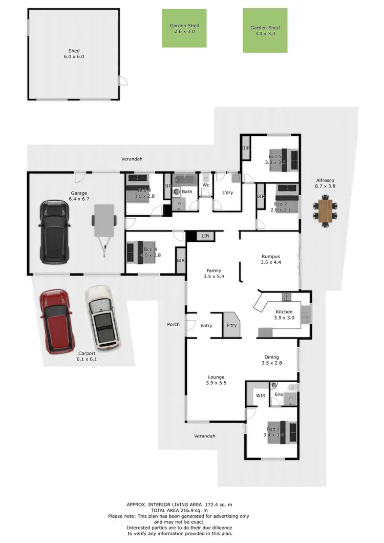 Floorplan of Homely house listing, 2 Kerferd Court, West Wodonga VIC 3690