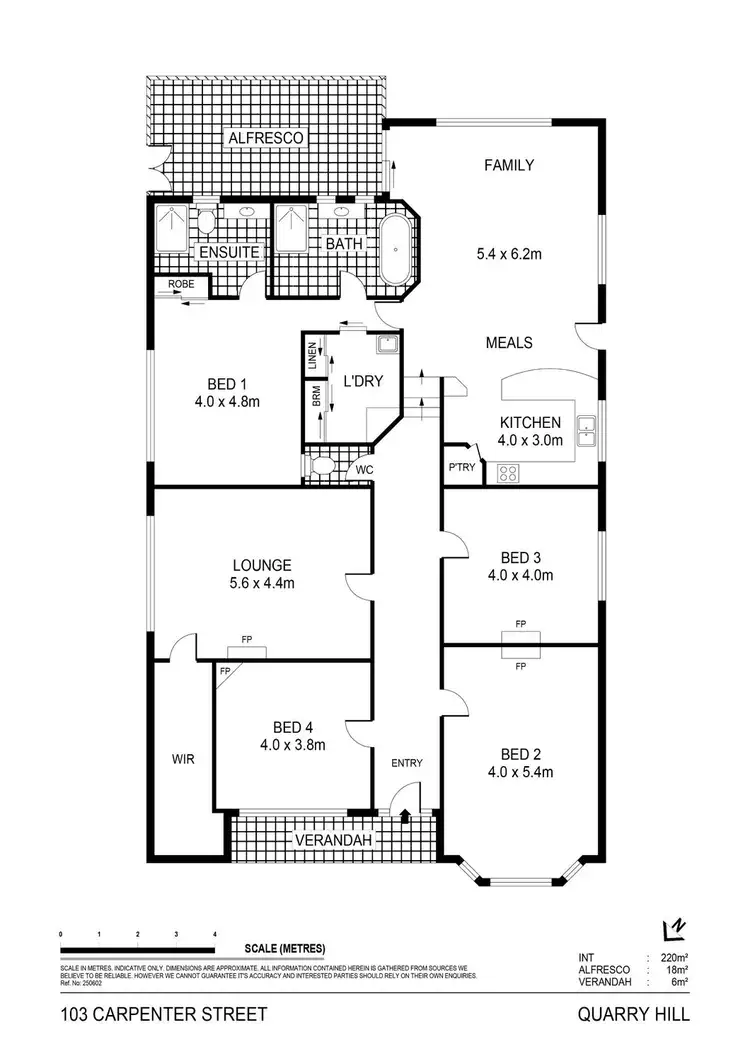 Floorplan of Homely house listing, 103 Carpenter Street, Quarry Hill VIC 3550