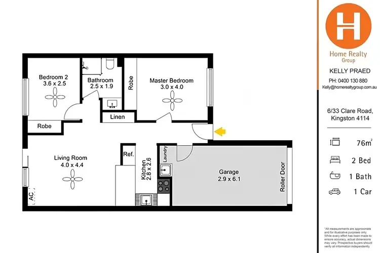 Floorplan of Homely unit listing, 6/33 Clare Road, Kingston QLD 4114