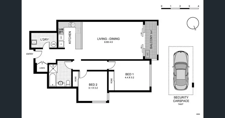 Floorplan of Homely apartment listing, 304/7-11 Princes Highway, St Peters NSW 2044