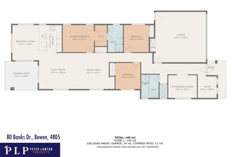 Floorplan of Homely house listing, 80 Banks Drive, Bowen QLD 4805