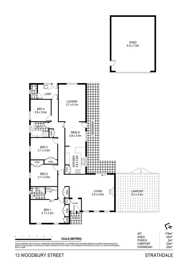 Floorplan of Homely house listing, 13 Woodbury Street, Strathdale VIC 3550