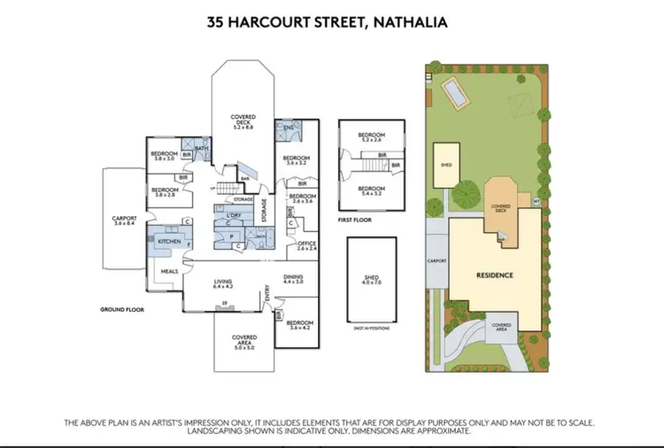 Floorplan of Homely house listing, 35 Harcourt Street, Nathalia VIC 3638