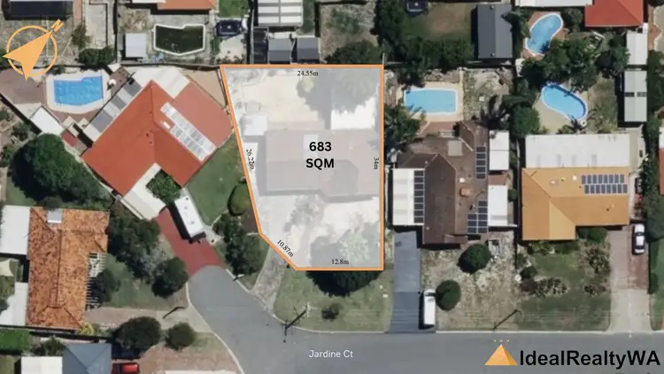 Floorplan of Homely house listing, 4 Jardine Court, Thornlie WA 6108