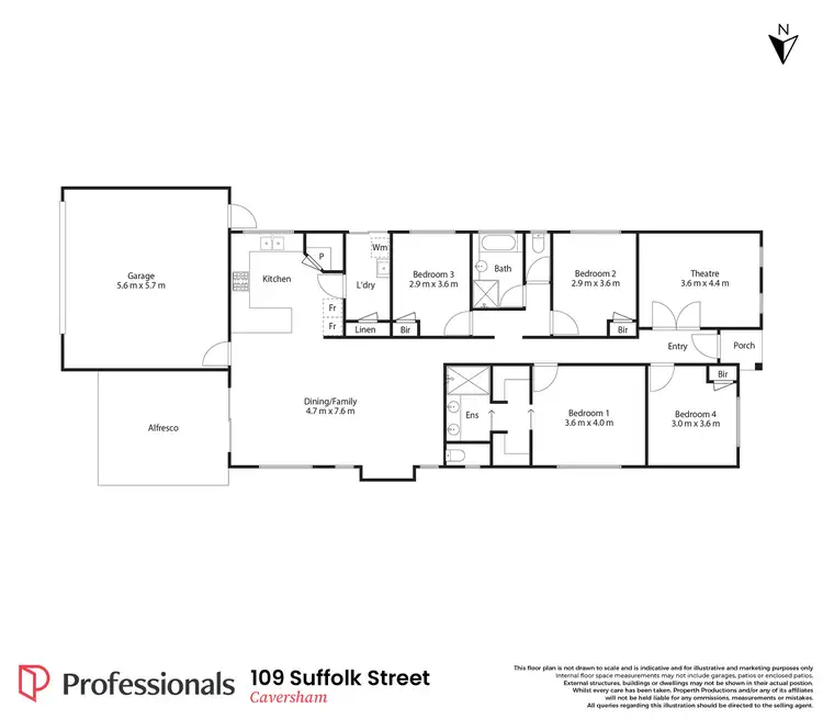 Floorplan of Homely house listing, 109 Suffolk Street, Caversham WA 6055