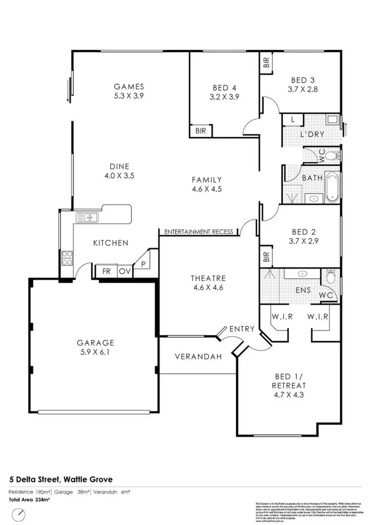 Floorplan of Homely house listing, 5 Delta Street, Wattle Grove WA 6107