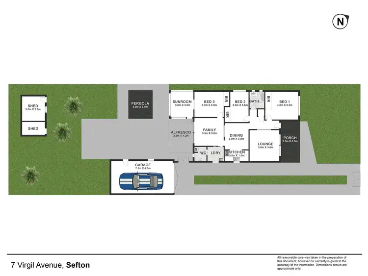 Floorplan of Homely house listing, 7 Virgil Avenue, Sefton NSW 2162