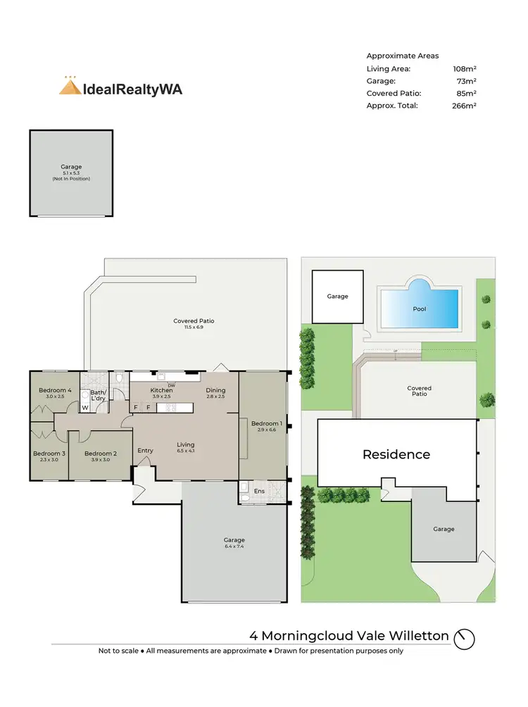 Floorplan of Homely house listing, 4 Morningcloud Vale, Willetton WA 6155