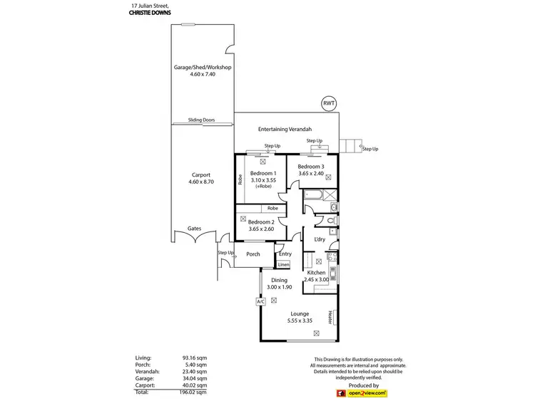 Floorplan of Homely house listing, 17 Julian Street, Christie Downs SA 5164