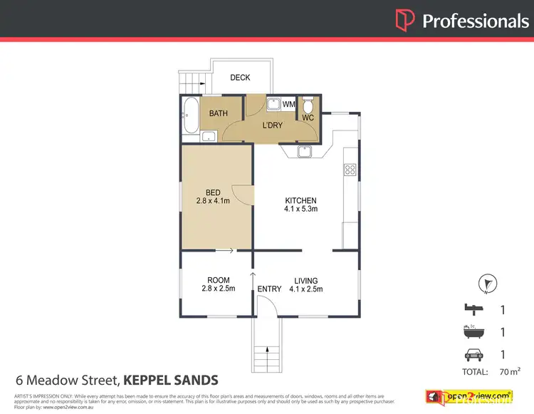 Floorplan of Homely house listing, 6 Meadow Street, Keppel Sands QLD 4702