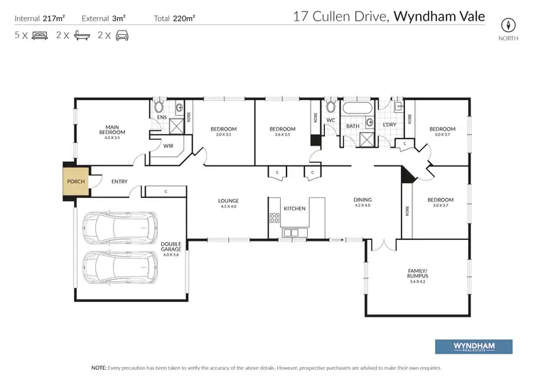 Floorplan of Homely house listing, 17 Cullen Drive, Wyndham Vale VIC 3024
