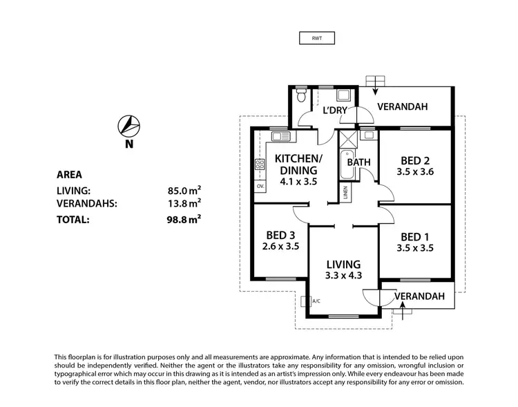 Floorplan of Homely house listing, 48 Gail Crescent, Murray Bridge SA 5253
