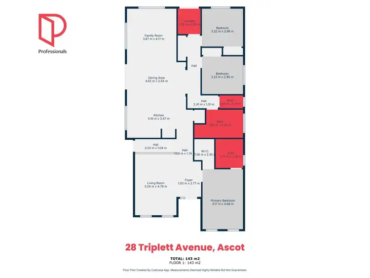Floorplan of Homely house listing, 28 Triplett Avenue, Ascot VIC 3551