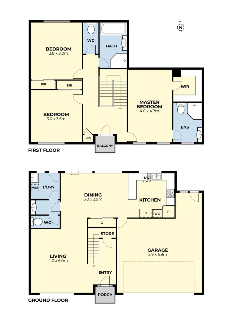 Floorplan of Homely townhouse listing, 6/19 Overton Lea Boulevard, Sydenham VIC 3037