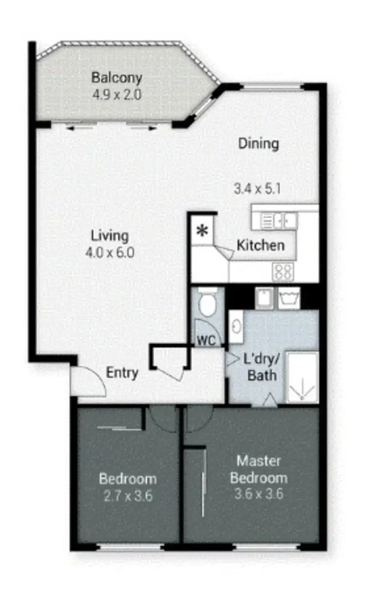 Floorplan of Homely unit listing, 3/35 Huth Street, Labrador QLD 4215