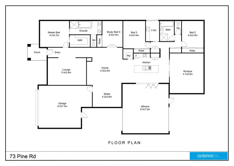 Floorplan of Homely house listing, 73 Pine Road, Shepparton VIC 3630