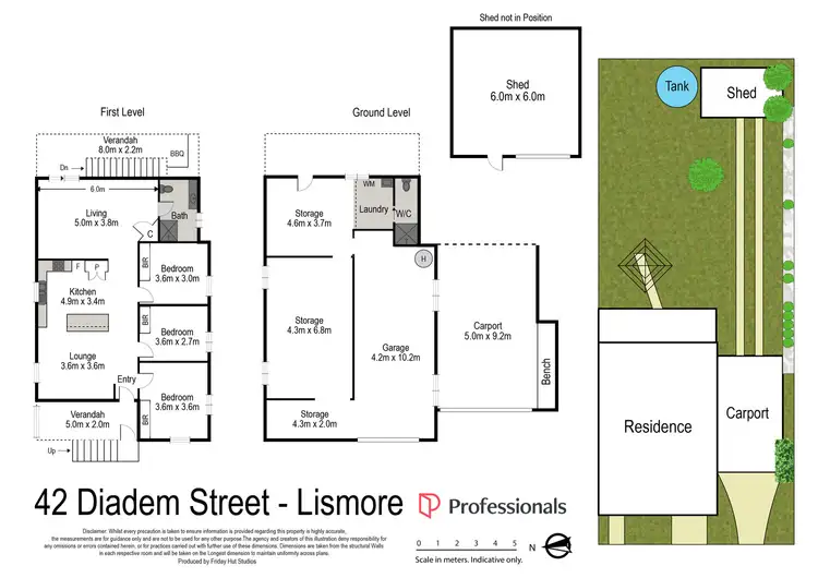 Floorplan of Homely house listing, 42 Diadem Street, Lismore NSW 2480