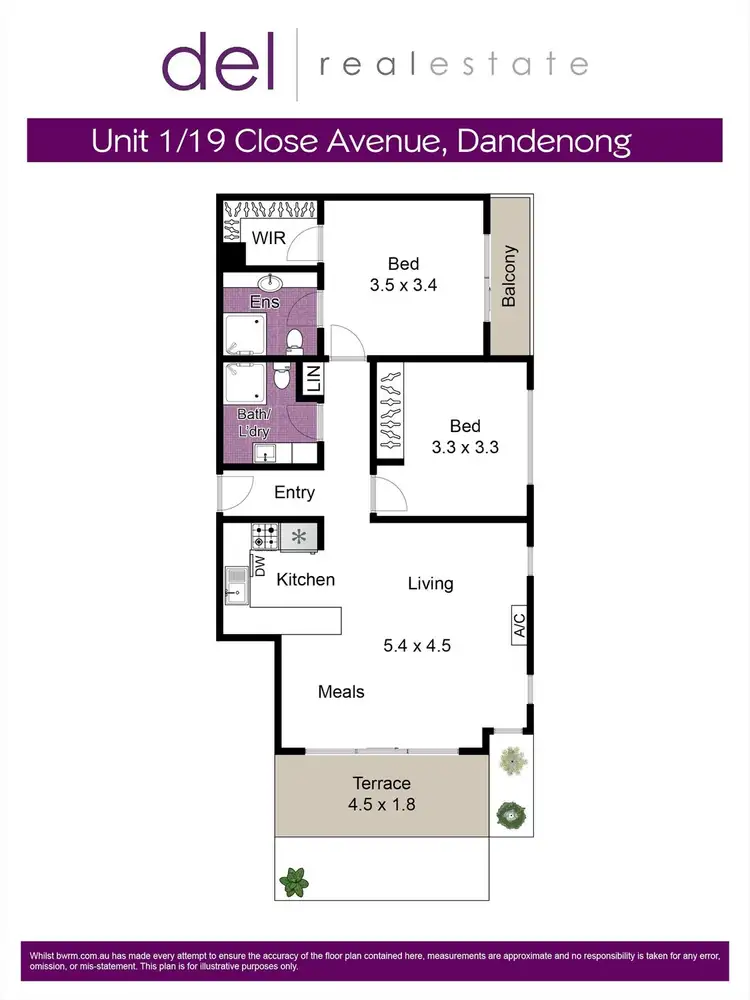 Floorplan of Homely apartment listing, 1/19 Close Avenue, Dandenong VIC 3175
