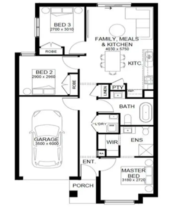 Floorplan of Homely other listing, Address available on request