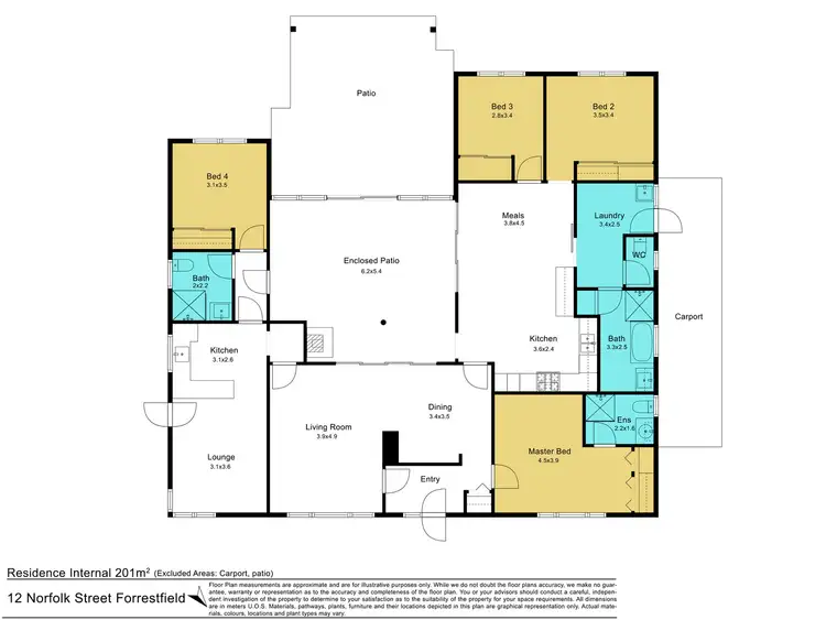 Floorplan of Homely house listing, 12 Norfolk Street, Forrestfield WA 6058
