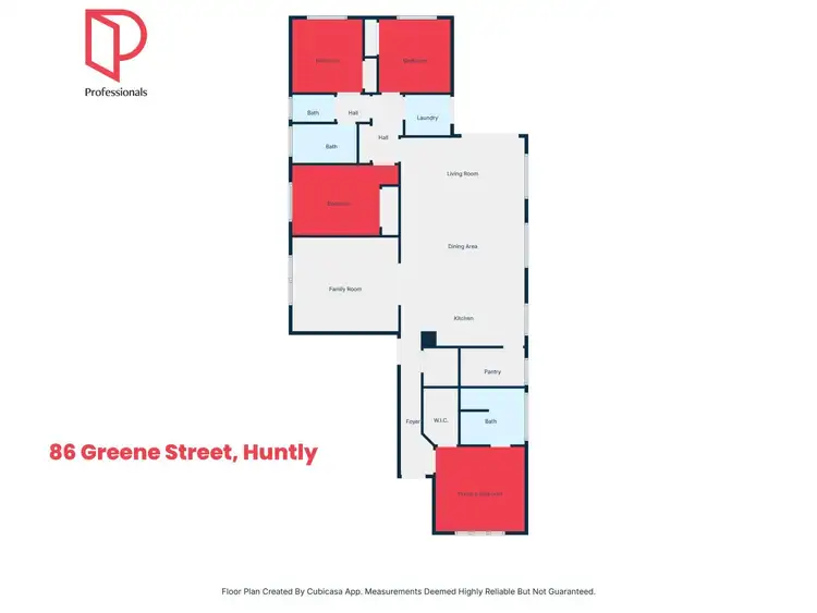 Floorplan of Homely house listing, 86 Greene Street, Huntly VIC 3551