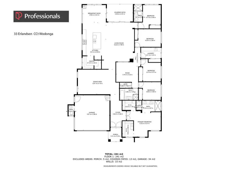 Floorplan of Homely house listing, 33 Erlandsen Circuit, Wodonga VIC 3690