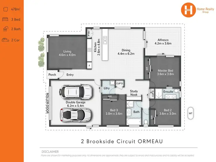 Floorplan of Homely house listing, 2 Brookside Circuit, Ormeau QLD 4208