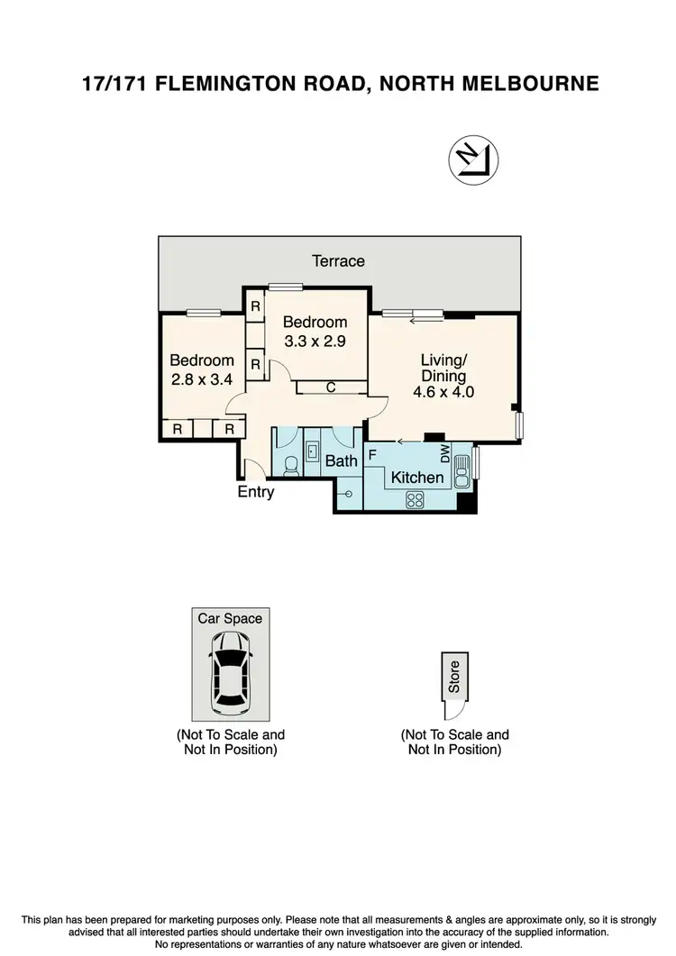 Floorplan of Homely apartment listing, 17/171 Flemington Road, North Melbourne VIC 3051