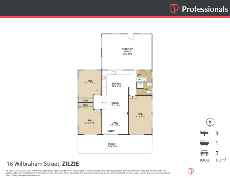 Floorplan of Homely house listing, 16 Wilbraham Street, Zilzie QLD 4710