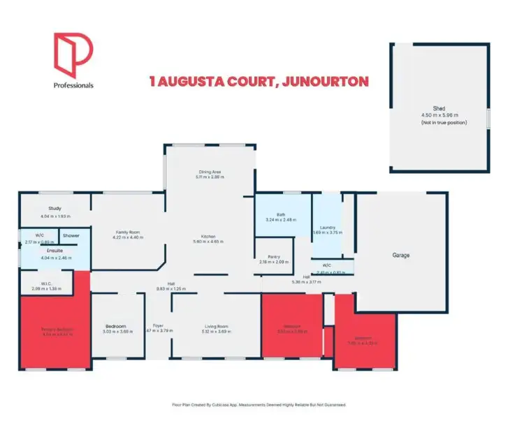 Floorplan of Homely house listing, 1 Augusta Court, Junortoun VIC 3551