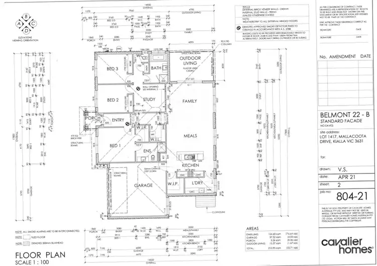 Floorplan of Homely house listing, 27 Mallacoota Drive, Kialla VIC 3631