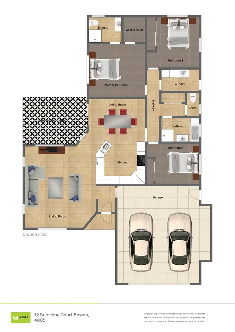 Floorplan of Homely house listing, 12 Sunshine Court, Bowen QLD 4805