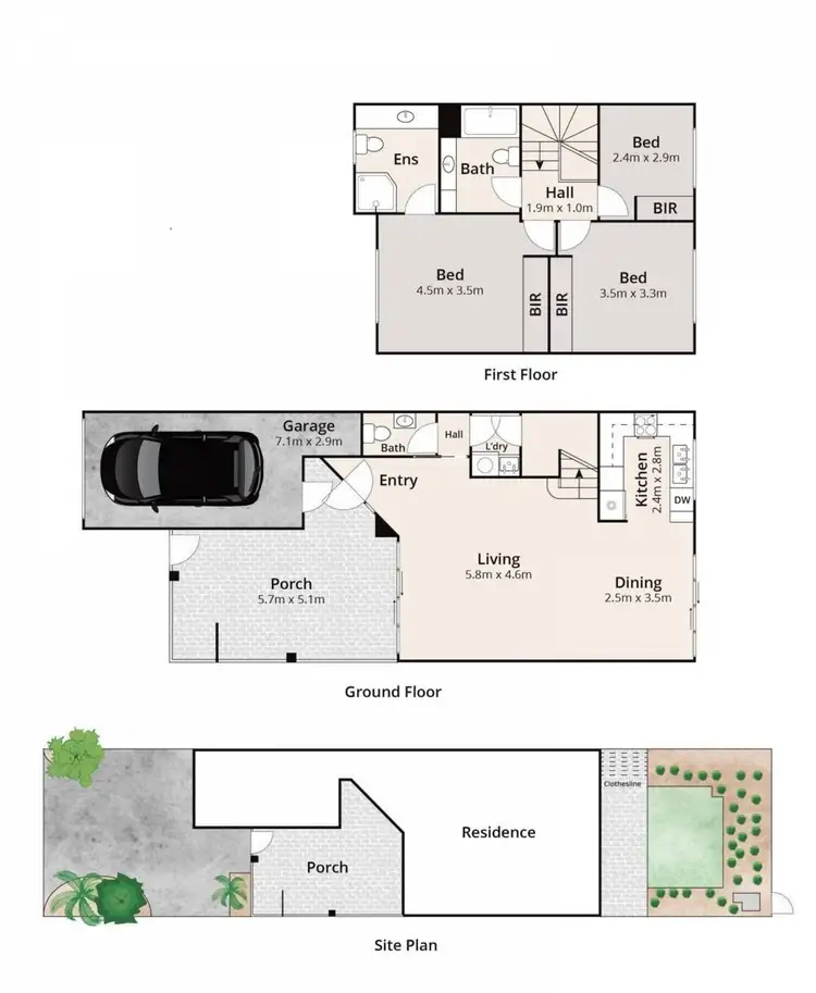 Floorplan of Homely townhouse listing, 9/100 Cotlew Street East, Southport QLD 4215