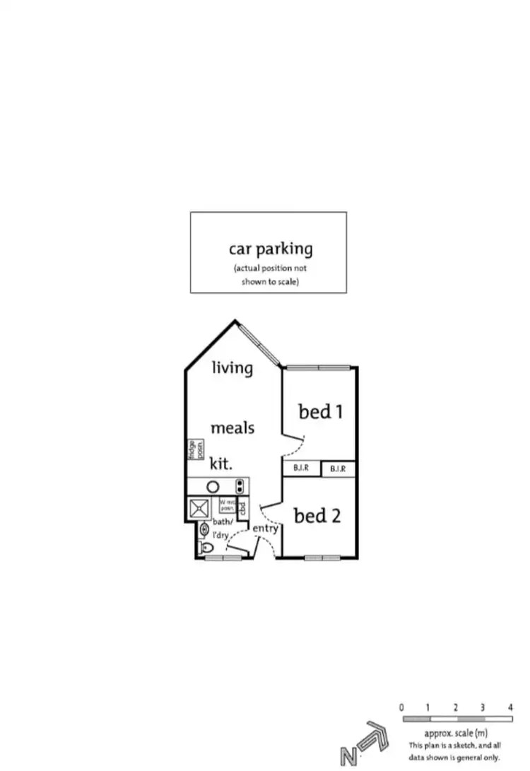 Floorplan of Homely apartment listing, 11/77 Chapman Street, North Melbourne VIC 3051