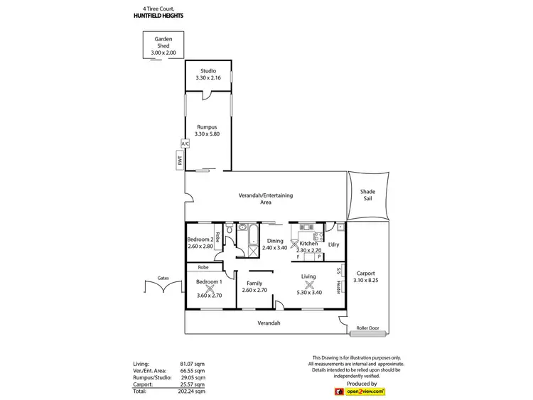 Floorplan of Homely house listing, 4 Tiree Court, Huntfield Heights SA 5163