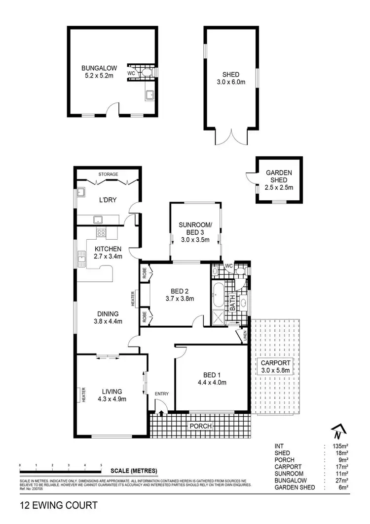 Floorplan of Homely house listing, 12 Ewing Court, Flora Hill VIC 3550